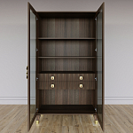 Дизайнерский шкаф витрина Elsa Dreams Walnut с 4-мя ящиками варинант исполнения - 6 | Loft Concept в Брянске