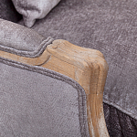 Кресло Ava Classical Armchair brown and grey velour варинант исполнения - 4 | Loft Concept в Брянске