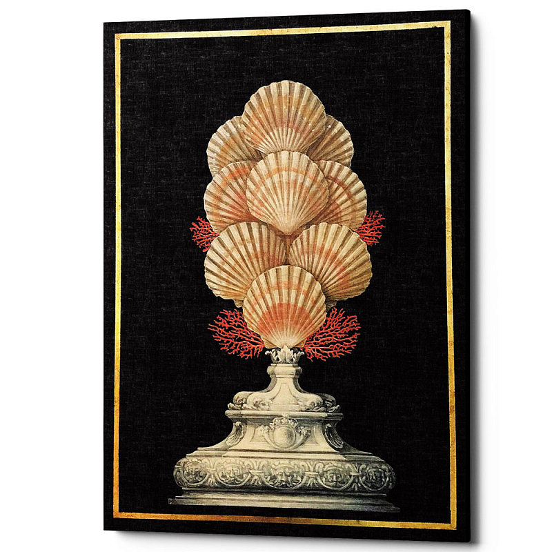 Постер Sea Vase Poster 4 Черный Бежевый Постер Sea Vase Poster 4 Черный Бежевый в Брянске | Loft Concept