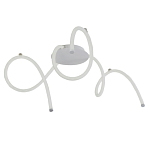 Люстра белого цвета с тремя изогнутыми светодиоидными плафонами Luke Lampco Tracer Lamp варинант исполнения - 1 | Loft Concept в Брянске