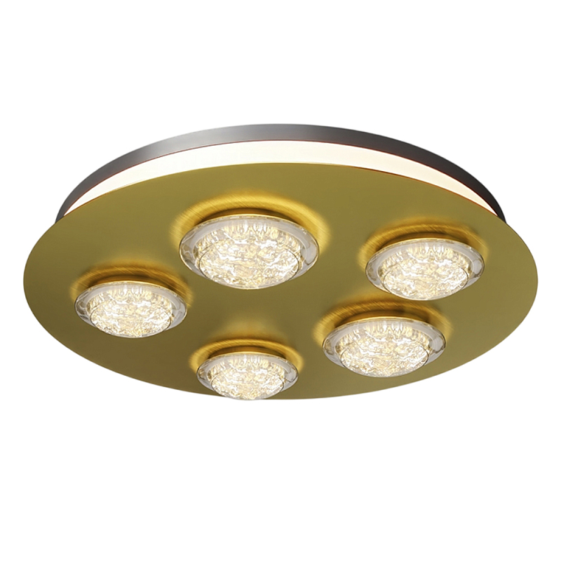 Потолочный светильник Pharao 3000К 56Вт Латунь Черный в Брянске | Loft Concept 