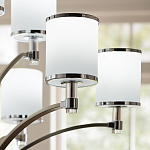 Люстра с белыми стеклянными плафонами в форме цилиндра Feiss варинант исполнения - 10 | Loft Concept в Брянске