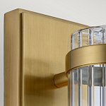 Бра вертикальное с рифленым стеклянным плафоном и прямоугольным основанием Quintiesse варинант исполнения - 2 | Loft Concept в Брянске