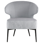 Современное мягкое кресло на металлических ножках Rakush Grey варинант исполнения - 2 | Loft Concept в Брянске