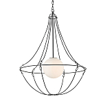 Подвесной светильник из тонких прутьев в форме колокола Forged Thin Rods варинант исполнения - 3 | Loft Concept в Брянске