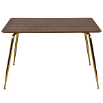 Обеденный стол на металлических ножках Casey Brass Dining Table варинант исполнения - 4 | Loft Concept в Брянске