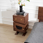 Тумбочка прикроватная с ящиком и дверцей Робот Robot Desk варинант исполнения - 3 | Loft Concept в Брянске