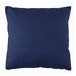 Подушка декоративная хлопковая синего цвета с абстрактным принтом Elysian Flow Azure варинант исполнения - 2 | Loft Concept в Брянске