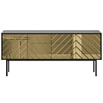 Длинная тумба с зеркальным декором Serena варинант исполнения - 10 | Loft Concept в Брянске