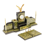 Настольный письменный набор из змеевика  и бронзы с декором в виде орла в подарочной упаковке Successful Leader варинант исполнения - 2 | Loft Concept в Брянске