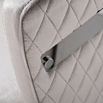 Стул серый велюровый со стеганной спинкой Focus on Convenience варинант исполнения - 2 | Loft Concept в Брянске