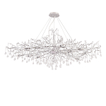 Люстра круглая подвесная с декором в виде ветвей и прозрачных подвесок из стекла в форме капель Droplet Chandelier варинант исполнения - 2 | Loft Concept в Брянске
