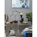 Блюдо черного цвета из фрафора на бронзовых ножках Eden Garden porcelain and bronze варинант исполнения - 6 | Loft Concept в Брянске