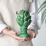 Статуэтка в виде артишока из зелёной керамики с глянцевыми лепестками Artichoke Decor  варинант исполнения - 4 | Loft Concept в Брянске