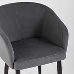 Мягкое кресло на металлических ножках Shaggy Dark Grey варинант исполнения - 5 | Loft Concept в Брянске