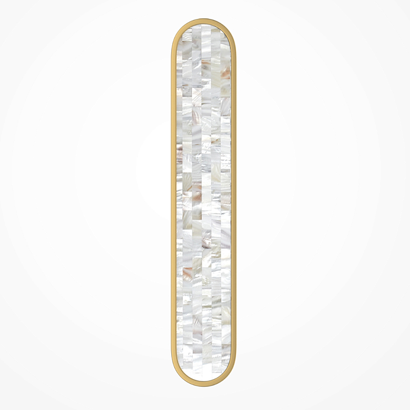 Бра перламутровый Lunaris 60 см Латунь Перламутровый в Брянске | Loft Concept 