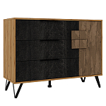 Комод с 3-мя ящиками и дверцей Stone Effect варинант исполнения - 1 | Loft Concept в Брянске