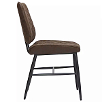 Стул с темно-коричневой обивкой из экокожи Benderson варинант исполнения - 2 | Loft Concept в Брянске