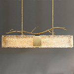 Люстра прямоугольная из фактурного стекла Chandelier Beam варинант исполнения - 5 | Loft Concept в Брянске