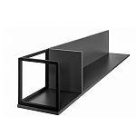 Полка навесная открытая цвета графит Strict Lines  варинант исполнения - 5 | Loft Concept в Брянске