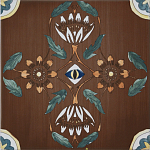 Плитка с узором Васильки 2 варинант исполнения - 1 | Loft Concept в Брянске