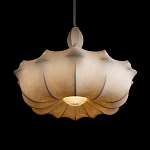 Подвесной светильник с белым фигурным абажуром и мягкими волнистыми краями Cloud Motion  варинант исполнения - 12 | Loft Concept в Брянске