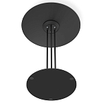 Стол журнальный круглый с бежевой столешницей из стекла Beige Marble варинант исполнения - 5 | Loft Concept в Брянске