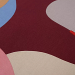 Подушка декоративная хлопковая с абстрактным принтом Elysian Flow Terra варинант исполнения - 3 | Loft Concept в Брянске