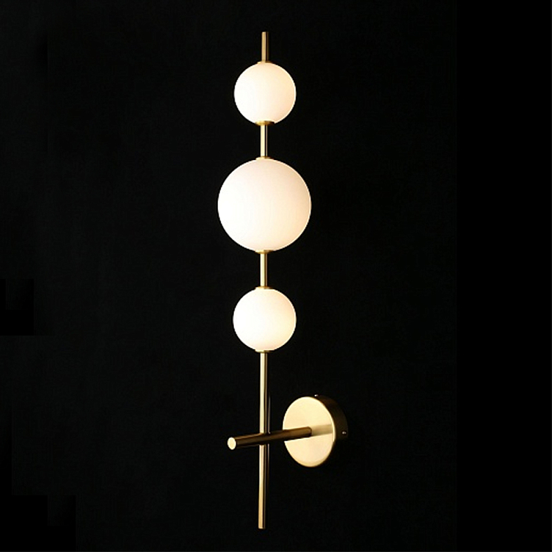 Бра настенное светодиодное Three Elements of Light Золотой Белый в Брянске | Loft Concept 