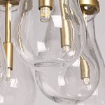 Люстра с 7-ю прозрачными плафонами из стекла в форме капли Lucid Rain  варинант исполнения - 10 | Loft Concept в Брянске