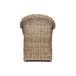 Кресло из ротанга с подушкой Nest бежево-серое варинант исполнения - 4 | Loft Concept в Брянске