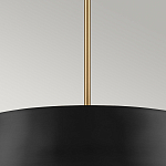 Подвесной светильник с конусовидным металлическим абажуром черного цвета Kichler варинант исполнения - 14 | Loft Concept в Брянске