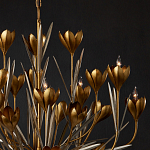 Люстра золотого цвета в виде цветков крокуса Hanging Flowers варинант исполнения - 2 | Loft Concept в Брянске
