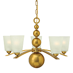 Люстра с матовыми конусными плафонами и декоративными элементами в форме шаров Hinkley варинант исполнения - 1 | Loft Concept в Брянске