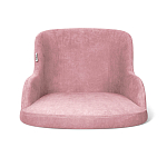 Стул с мягкой розовой обивкой из велюра и подъемно-поворотным механизмом на черных колесиках Harper Pink варинант исполнения - 2 | Loft Concept в Брянске