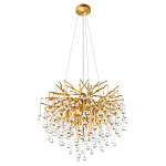 Люстра подвесная с прозрачными стеклянными подвесками в форме капель Диаметр 60 см Droplet Chandelier варинант исполнения - 4 | Loft Concept в Брянске