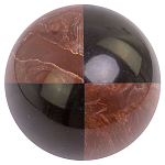 Шар декоративный из натуральных камней Лемезит и Змеевик Черный Natural Stone Spheres варинант исполнения - 2 | Loft Concept в Брянске