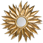 Зеркало-солнце с золотыми с лучами Rays of Peace варинант исполнения - 1 | Loft Concept в Брянске