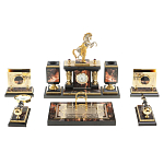 Настольный письменный набор из яшмы и долерита с декором в виде коня Manager Organizer варинант исполнения - 1 | Loft Concept в Брянске