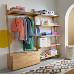 Корзина для белья из ткани букле Boucle Organizers Round варинант исполнения - 4 | Loft Concept в Брянске