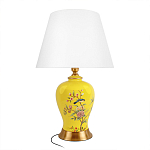 Настольная лампа желтая с изображением птиц Slip Away варинант исполнения - 1 | Loft Concept в Брянске