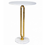 Кофейный столик с белой мраморной столешницей Clipper варинант исполнения - 1 | Loft Concept в Брянске