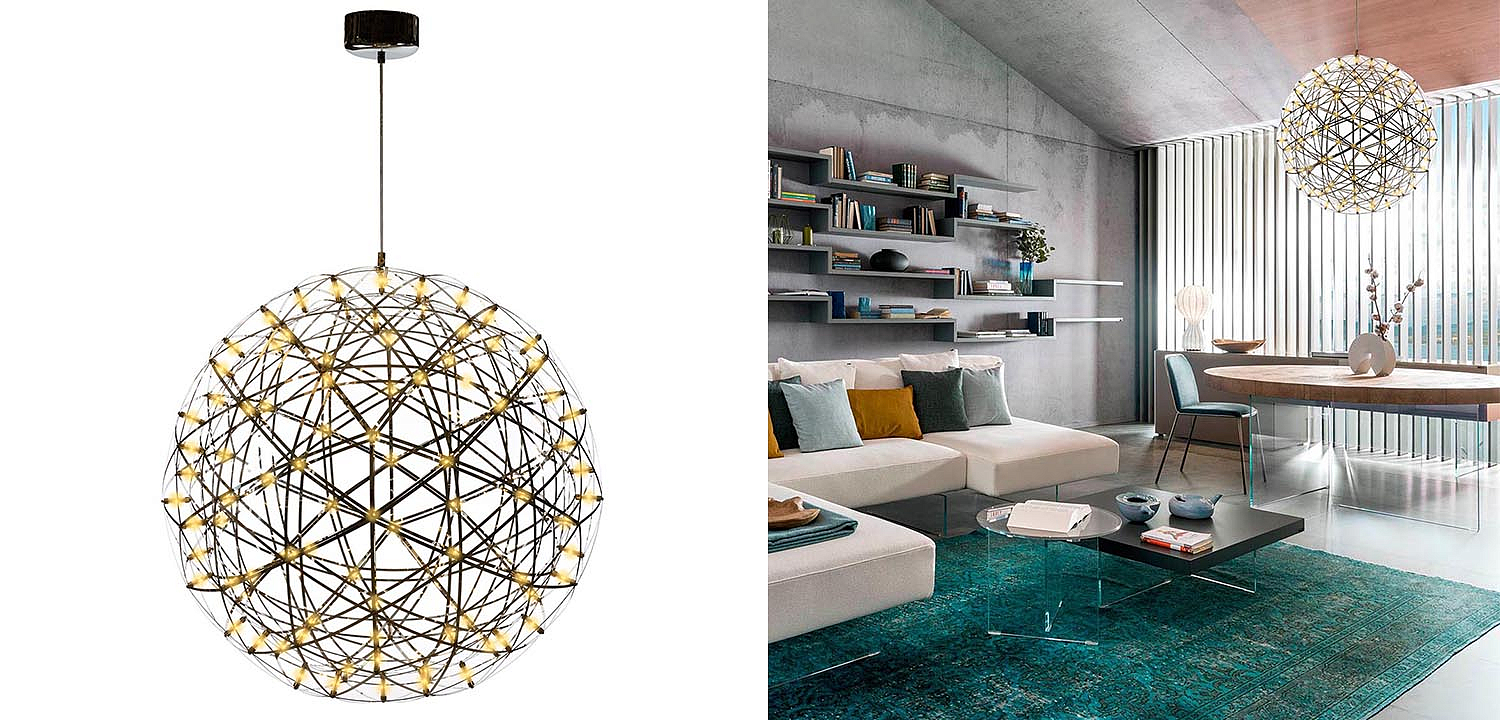 Люстра Moooi 3D Sphere Yellow lamp L Люстра Moooi 3D Sphere Yellow lamp L - Loft-Concept в Брянске
