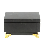 Шкатулка из натурального камня змеевик чёрного цвета Stone Casket варинант исполнения - 3 | Loft Concept в Брянске