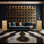 Торшер прямоугольный из натурального камня Calcite Geometry варинант исполнения - 11 | Loft Concept в Брянске