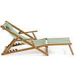 Шезлонг из акации и ткани Venezuela варинант исполнения - 5 | Loft Concept в Брянске