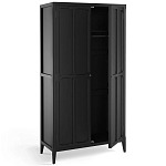 Шкаф черный Silva Black Cabinet варинант исполнения - 3 | Loft Concept в Брянске