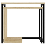 Комплект из 2-х приставных столов прямоугольной формы из дерева ZIGOSH OAK варинант исполнения - 1 | Loft Concept в Брянске