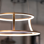 Люстра золотого цвета с 2-мя светодиодными кольцами Eurofase варинант исполнения - 9 | Loft Concept в Брянске