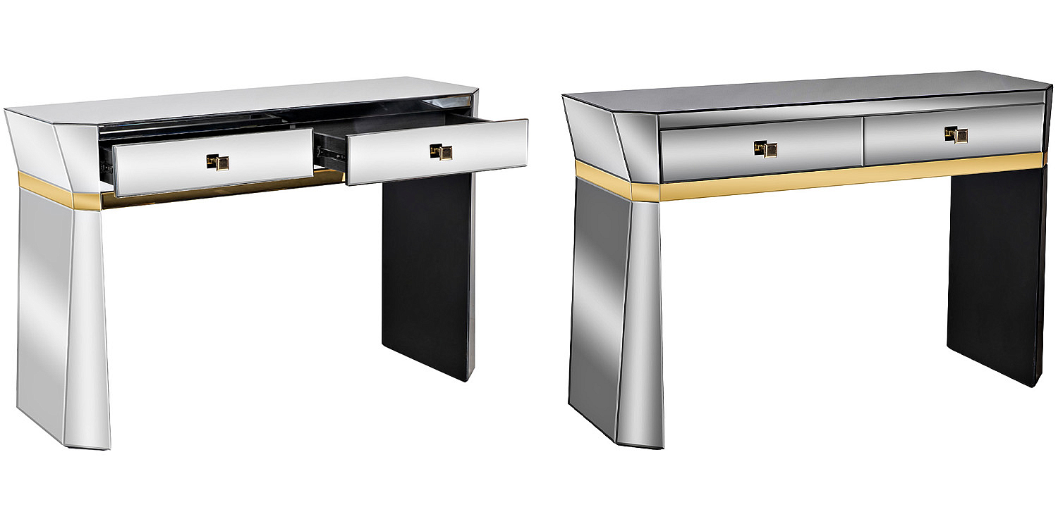Консоль зеркальная Emiliano Mirrored Console Консоль зеркальная Emiliano Mirrored Console - Loft-Concept в Брянске